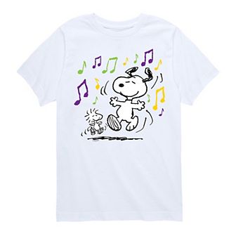 Boys 8-20 Peanuts Dancing Snoopy & Woodstock Graphic Tee