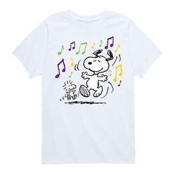 Boys 8-20 Peanuts Dancing Snoopy & Woodstock Graphic Tee