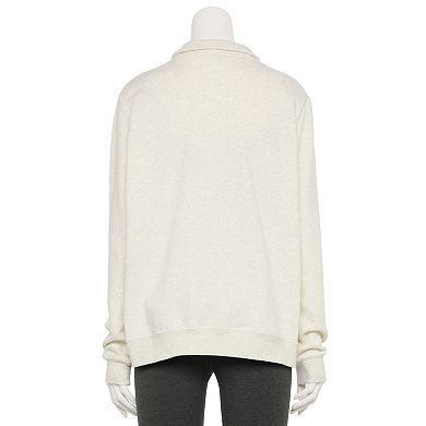 nike womens quarterzip fleece top
