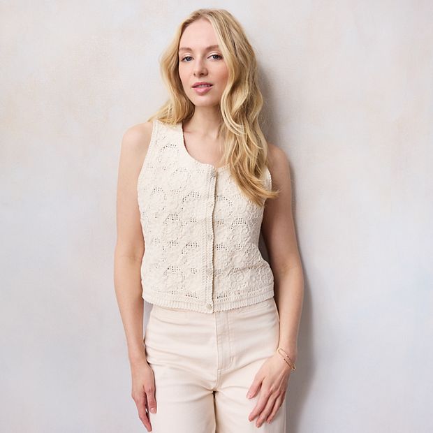 トップス louren cotton embroidery vest Amazon.com: Ralph Lauren RLX GOLF Women's Print Full-Zip French