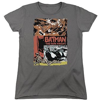 Batman Old Movie Poster Short Sleeve Womens T-shirt