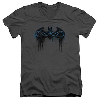 Batman Run Away Short Sleeve Adult V Neck T-shirt