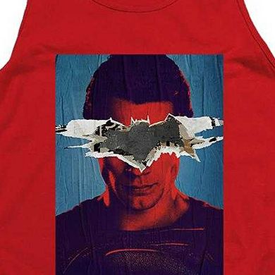 Batman V Superman Superman Poster Adult Tank Top