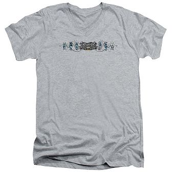 Batman Skateboard Bats Short Sleeve Adult V Neck T-shirt