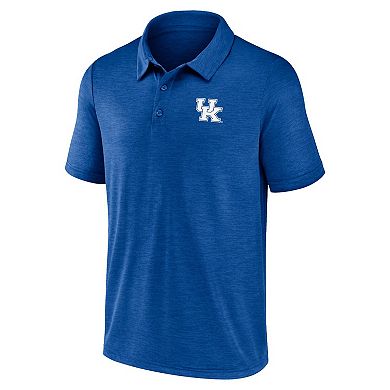 Men's Fanatics Branded Royal Kentucky Wildcats Striated Primary Logo Polo