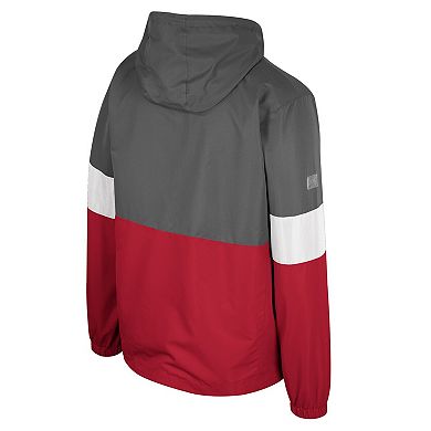 Men's Colosseum Charcoal Alabama Crimson Tide Miles Full-Zip Jacket