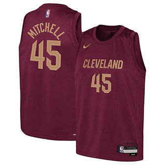 Youth Nike Donovan Mitchell Wine Cleveland Cavaliers 2022/23 Swingman Jersey - Icon Edition
