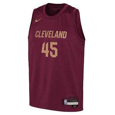 Youth Nike Donovan Mitchell Wine Cleveland Cavaliers 2022/23 Swingman Jersey - Icon Edition