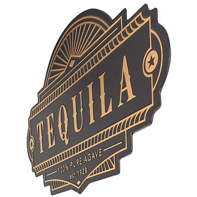 Metal Tequila Embossed Sign