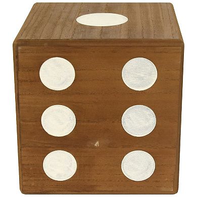 Oversized Wooden Dice Table Decor