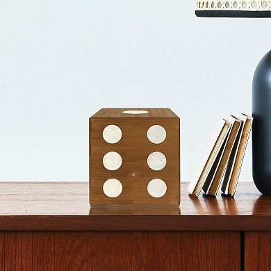 Oversized Wooden Dice Table Decor