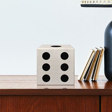 Oversized Wooden Dice Table Decor