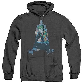 Batman Scene Inside Adult Heather Hoodie