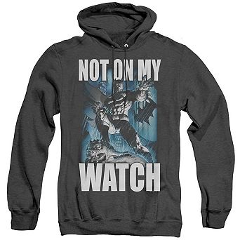 Batman Not On My Watch Adult Heather Hoodie