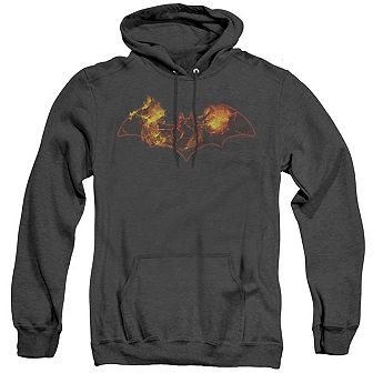 Batman Molten Logo Adult Heather Hoodie