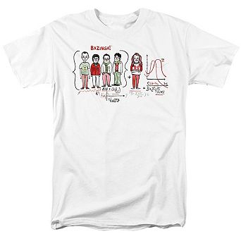 Big Bang Theory Bazinga Equation Short Sleeve Adult T-shirt