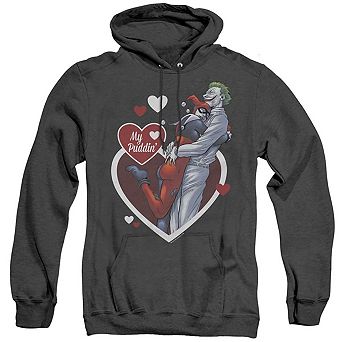 Batman My Puddin Adult Heather Hoodie