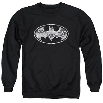 Batman Urban Camo Shield Adult Crewneck Sweatshirt