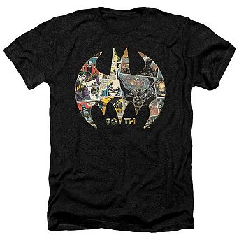 Batman Shield Adult Heather T-shirt