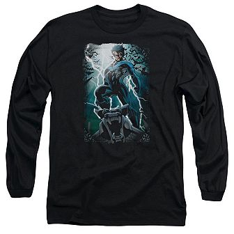Batman Night Light Long Sleeve Adult T-shirt