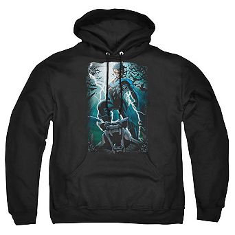 Batman Night Light Adult Pull Over Hoodie