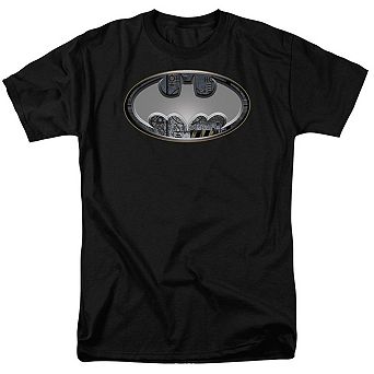 Batman Steel Wall Shield Short Sleeve Adult T-shirt