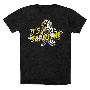 Beetlejuice Showtime Adult Heather T-shirt