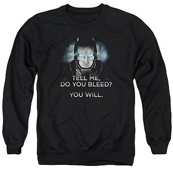 Batman V Superman Do You Bleed Adult Crewneck Sweatshirt
