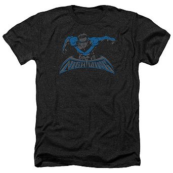 Batman Wing Of The Night Adult Heather T-shirt