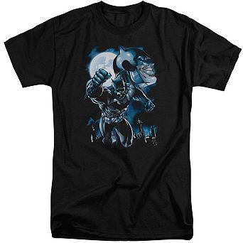 Batman Moonlight Bat Short Sleeve Adult Tall T-shirt