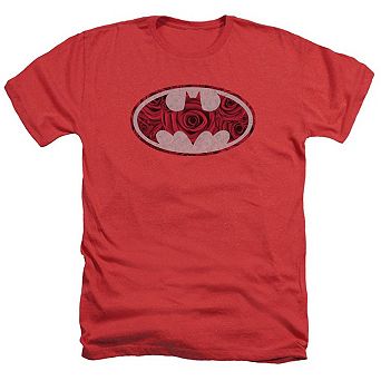Batman Rosey Signal Adult Heather T-shirt
