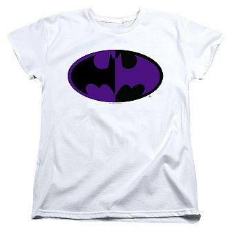 Batman Split Symbol Short Sleeve Women´s T-Shirt