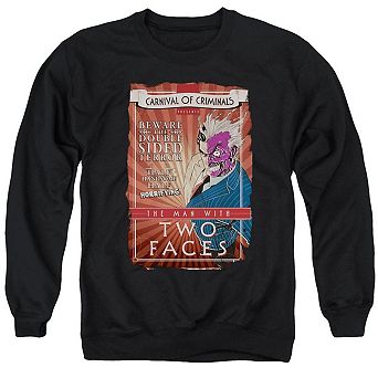 Batman Two Faces Adult Crewneck Sweatshirt