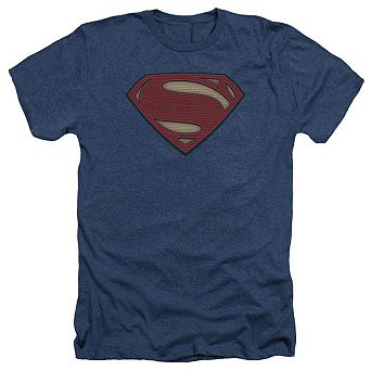 Batman V Superman Super Movie Logo Adult Heather T-shirt