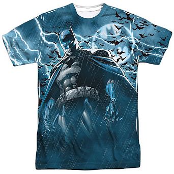 Batman Stormy Knight Short Sleeve Adult 100% Poly Crew T-shirt
