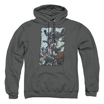 Batman Punch Adult Pull Over Hoodie