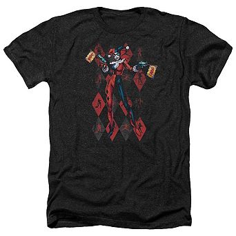 Batman Pow Pow Adult Heather T-shirt