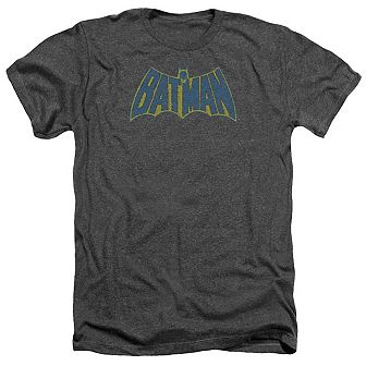 Batman Sketch Logo Adult Heather T-shirt