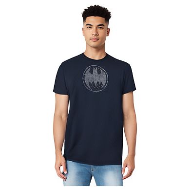 Batman Starry Night Shield Short Sleeve Adult T-shirt