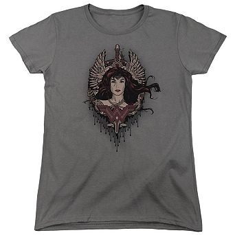 Batman V Superman Winged Goddess Short Sleeve Womens T-shirt