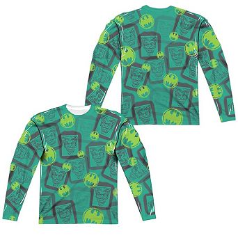 Batman Rivalry Long Sleeve Adult Poly Crew T-shirt