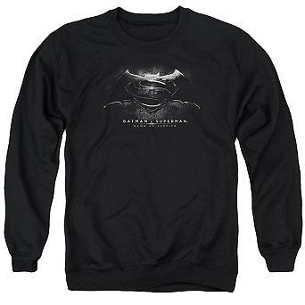 Batman V Superman Bw Logo Adult Crewneck Sweatshirt