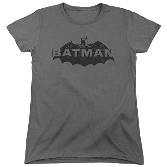 Batman Newsprint Logo Short Sleeve Women´s T-Shirt