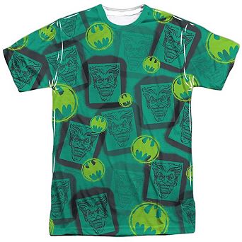 Batman Rivalry Short Sleeve Adult Poly Crew T-shirt