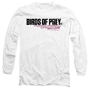 Birds Of Prey Horizontal Logo Long Sleeve Adult T-shirt