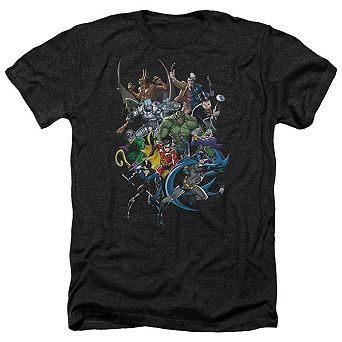 Batman Saints And Psychos Adult Heather T-shirt