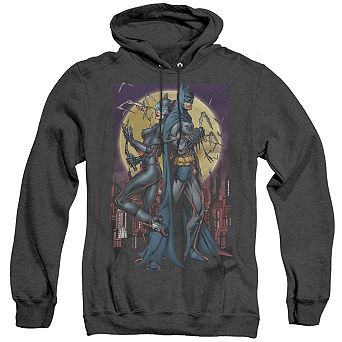 Batman Paint The Town Red Adult Heather Hoodie