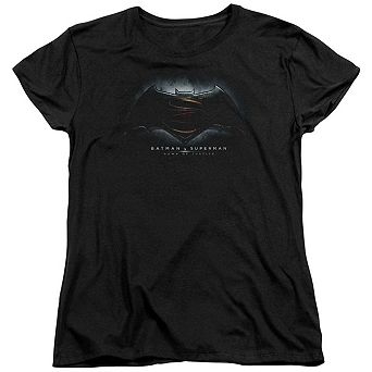 Batman V Superman Logo Short Sleeve Womens T-shirt