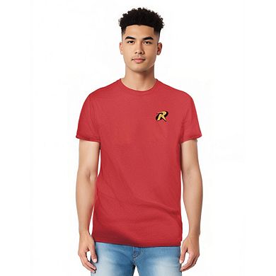 Batman Robin Logo Adult Heather T-shirt