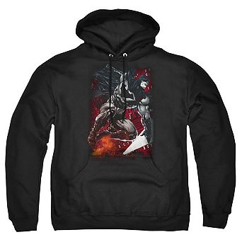 Batman Sparks Leap Adult Pull Over Hoodie